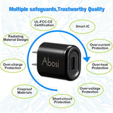 Wall Charger 3 Pack 5V 1A Ul Certified Universal Power Adapter Usb 1 Port Home Wall Charger Plug Compatible With Iphone Samsung And More Device Ul Listed