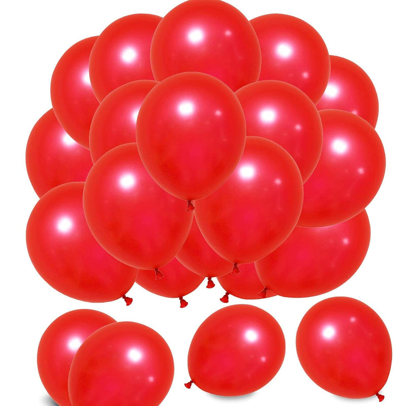 12 Inches 320 Grams Thickened Red Balloons,Red Party Supplies For Wedd