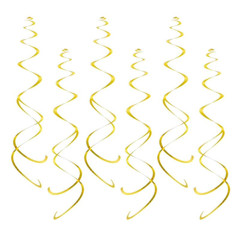 Party Swirl Decorations, Hanging Swirl For Ceiling Decorations, Gold,