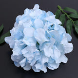 34 Pcs Silk Hydrangea Heads Artificial Flowers Heads And Stems Fake Hydrangea Flowers In Blue For Home Wedding Decor