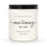 Wedding Gifts For Couples 2026, Mr And Mrs Candle, Bridal Shower, Wedding Shower Gifts For Bride And Groom, Lavender Scented Soy Wax Candle