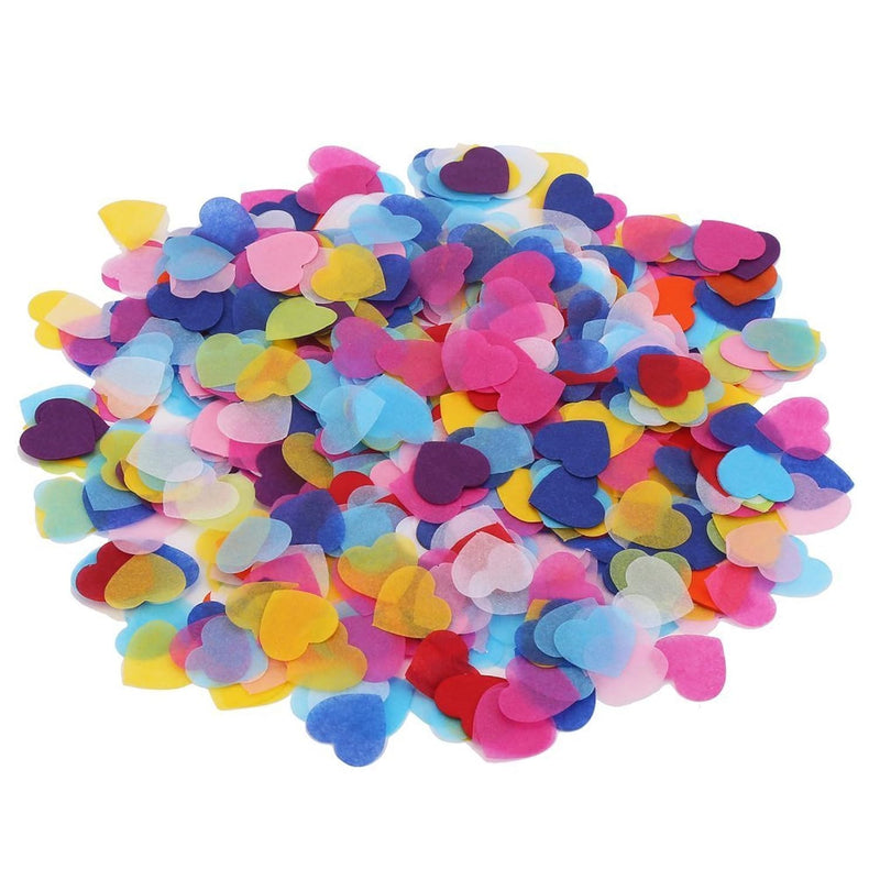 1 Inch Multicolor Hearts Paper Confetti For Wedding St. Valentine'S Da