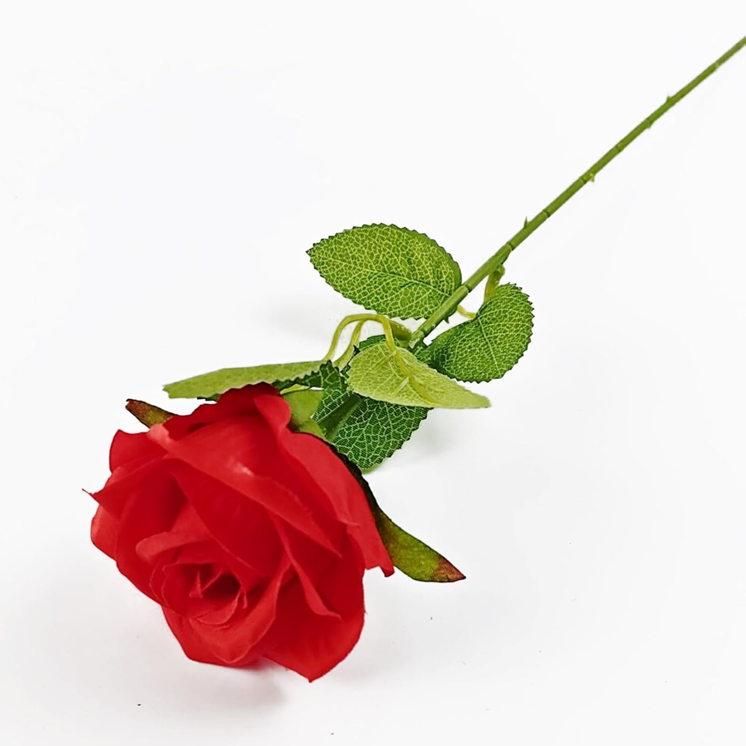 13Pcs 21 Inch Red Roses Artificial Flowers With Long Stems Silk Roses Fake Rose Realistic Flower Bouquet For Wedding Party Office Home Decor For Valentines Day Decor