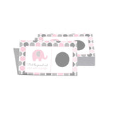 Pink Elephant Jungle Baby Shower Scratch-Off Game Cards For Girls - 30 Fun Guest Activities With Prizes