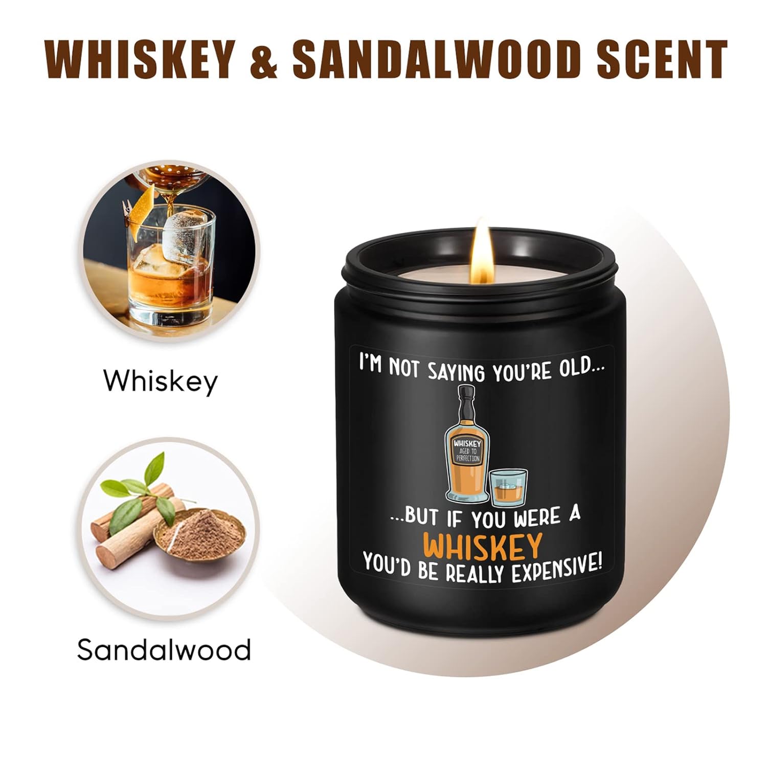 Birthday Gifts For Men, Funny 30Th 40Th 50Th 60Th 70Th 80Th Birthday Gifts For Men, Him, Women - Funny Bday Present Ideas For Brother, Uncle, Friend, Husband, Dad, Guy - Scented Candles