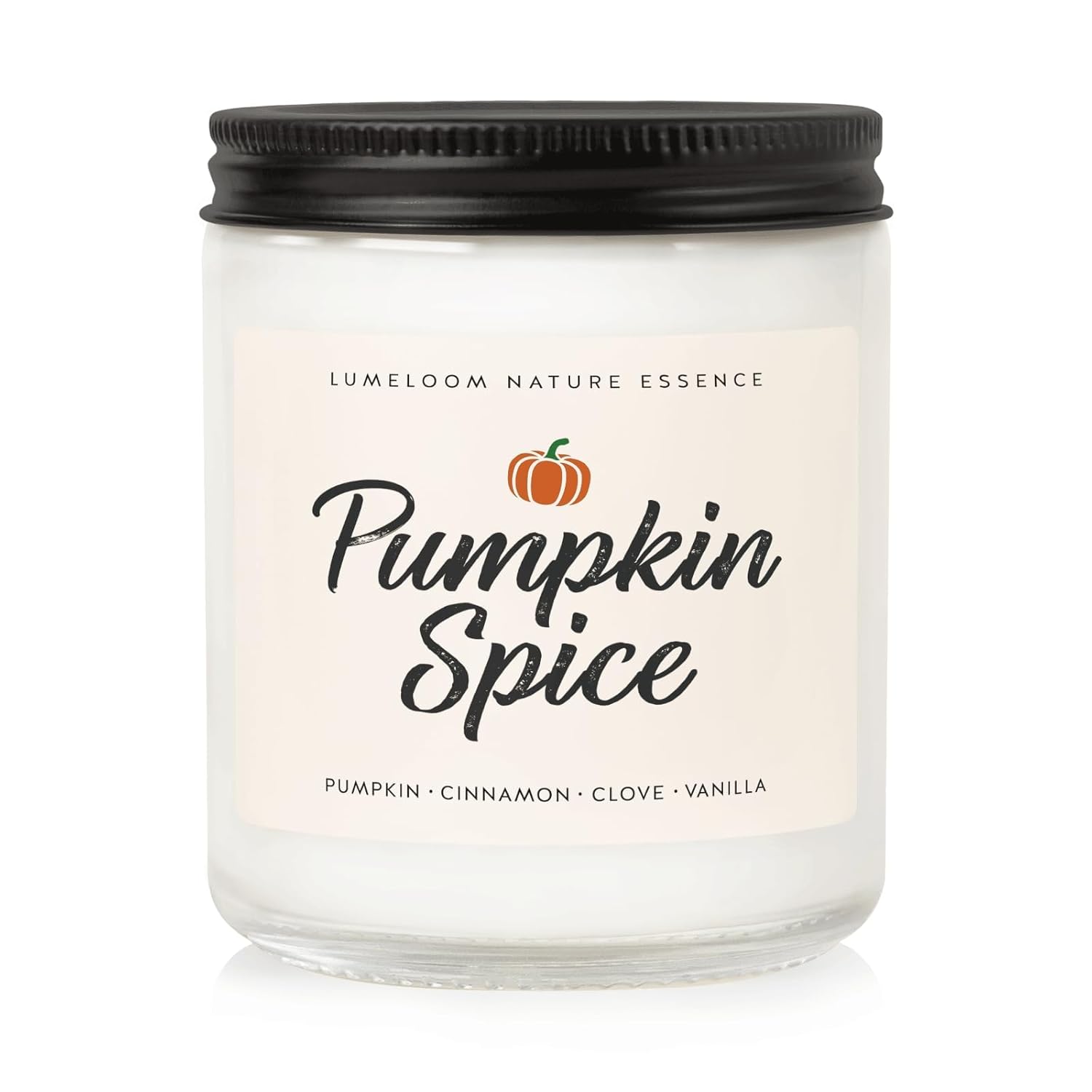 Pumpkin Candle, Hello Fall Gifts- 9Oz Aromatherapy Cinnamon Pumpkin Spice Soy Wax Candle For Home Scented- Autumn Gifts For Women, Men, Fall Decorations For Home