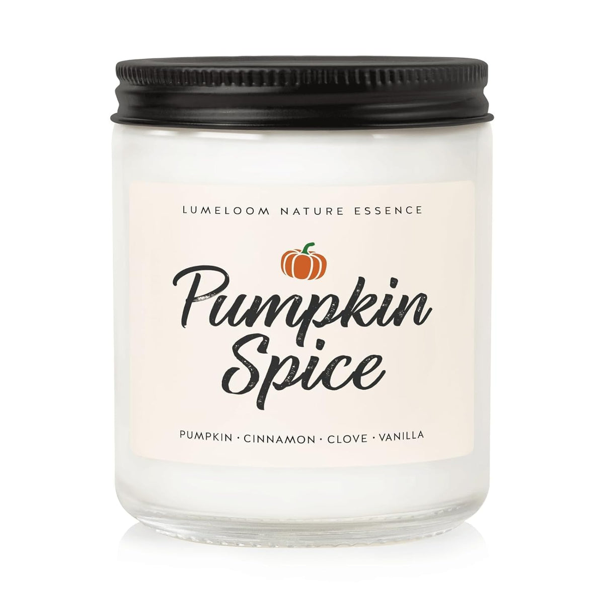 Pumpkin Candle, Hello Fall Gifts- 9Oz Aromatherapy Cinnamon Pumpkin Spice Soy Wax Candle For Home Scented- Autumn Gifts For Women, Men, Fall Decorations For Home
