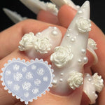 3D Flower Molds - Silicone Rose & Camellia Nail Charms For Resin & Epoxy Accessories