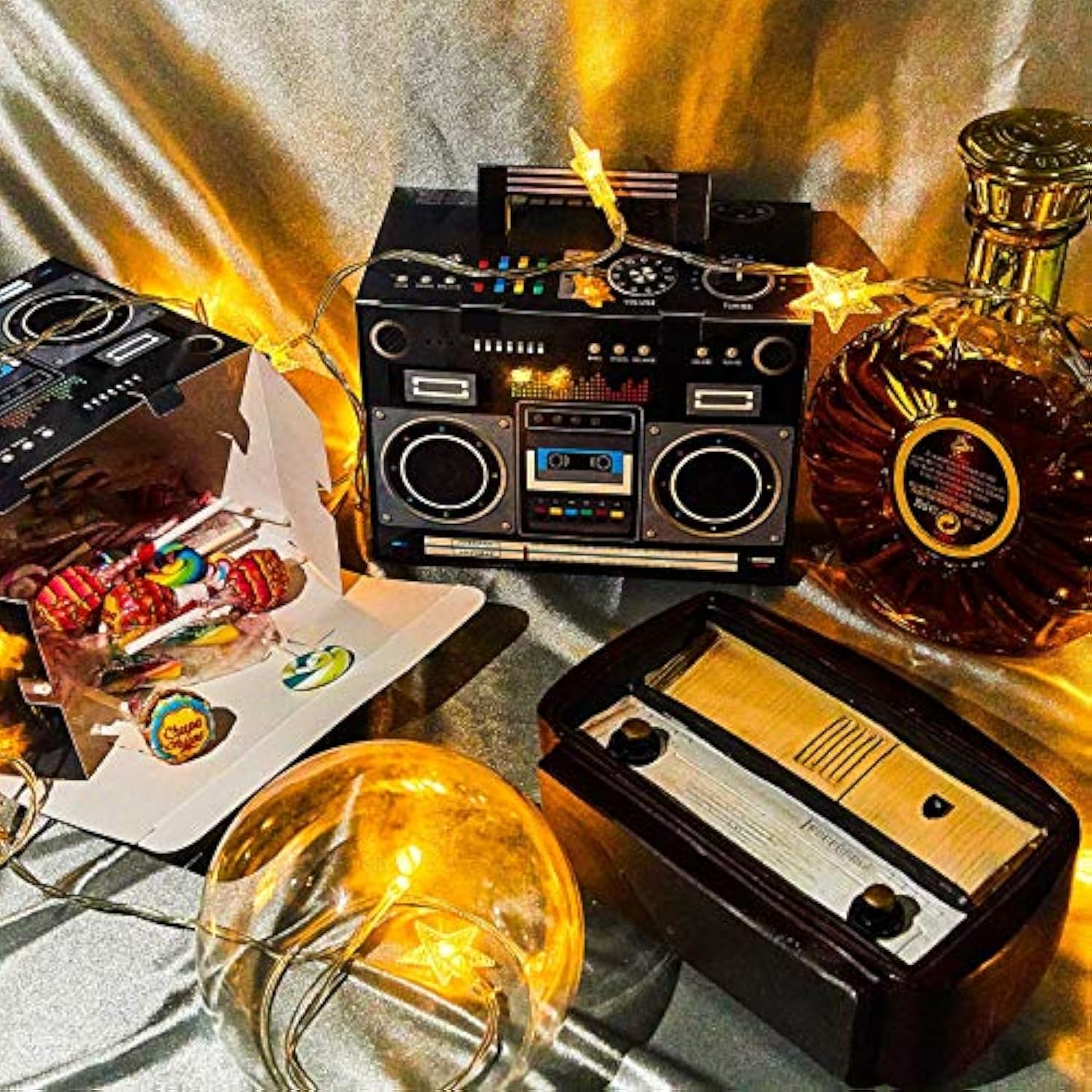 Novelty Boom Favor Boxes 80S Boombox Decorations 1980S Theme Decorations Boom Box Party Favors Hip Hop Party Prop Radio Decor For Retro Hip Hop Theme Party(6 Pieces)