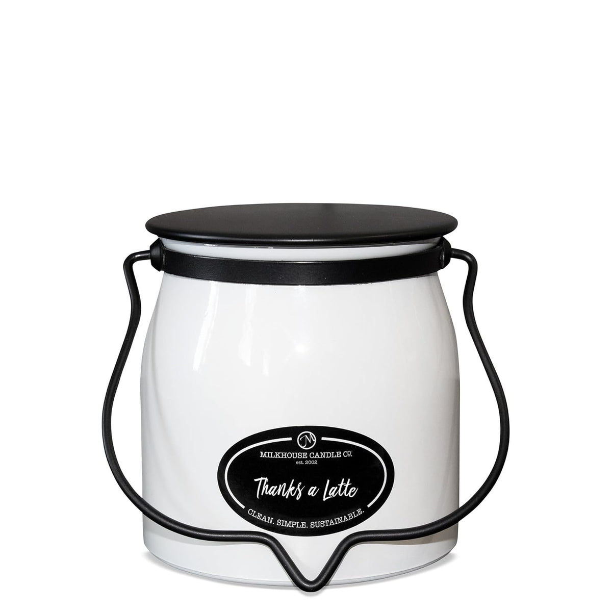 Milkhouse Candles 16 Ounce Jar Candle - Thanks A Latte