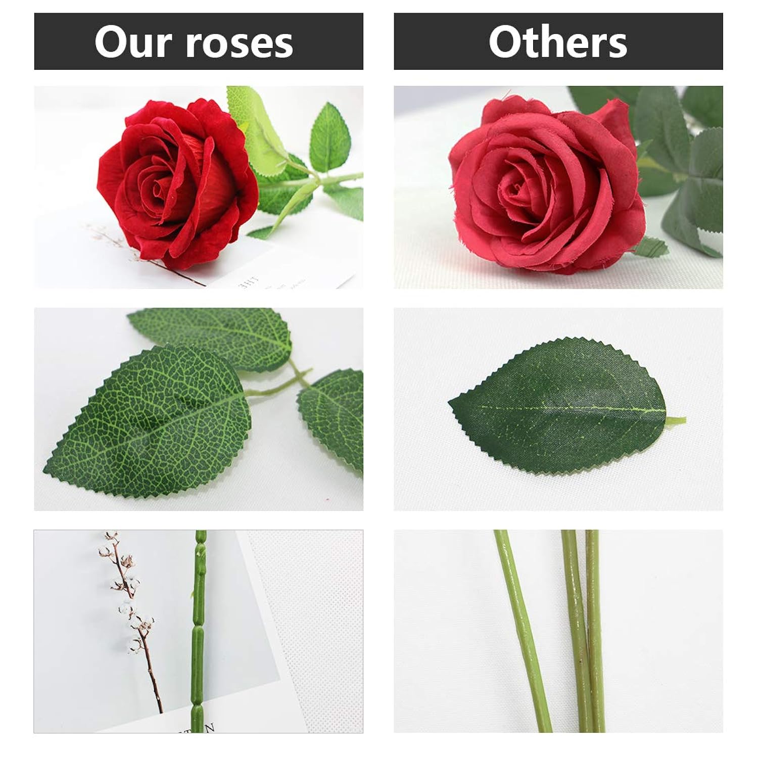 Purple Artificial Rose Flower Bouquet, Fake Silk Roses, Wedding Party Home Office Decoration,10Pcs