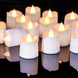 48Pack Flameless Flickering Led Votive Tealight Candles,200+Hour Lasting Battery Operated Candles,Soft White For Valentine'S Day,Wedding,Proposal Anniversary (White Base,Battery Included)