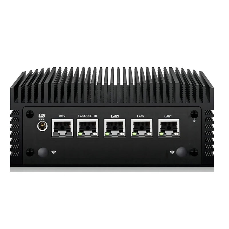 Micro Firewall Appliance Router, Fanless N100 Industrial 4 Lan Mini Pc Desktop