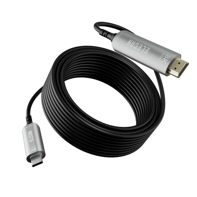 8K Fiber Optic Usb C To Hdmi Cable 25 Ft, 8K@60Hz 4K@120Hz, Hdr, Active Optica