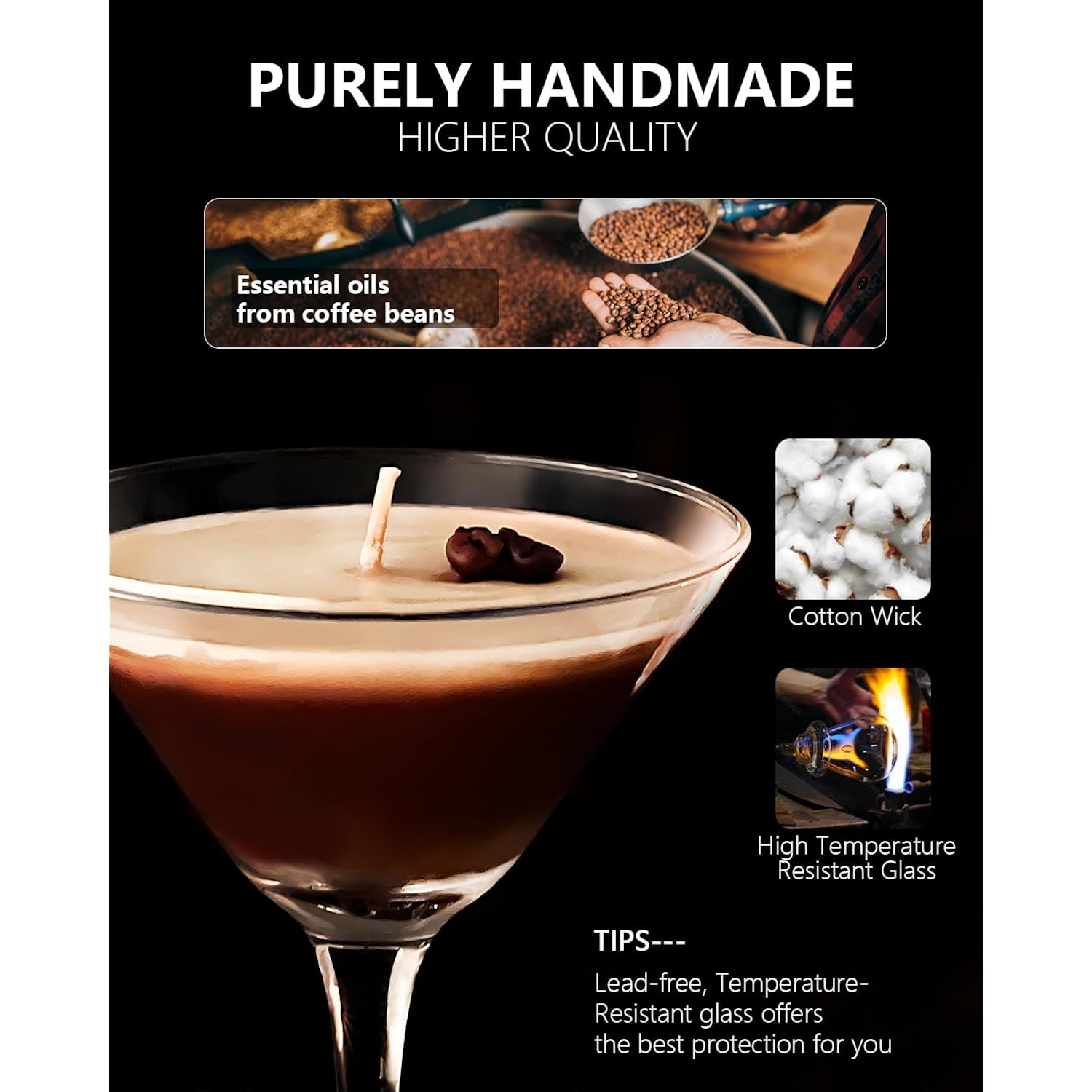 Coffee Martini Candles Gifts For Women Men, Scented Candles Unique Gifts For Women Girl Friend Soy Wax Candles For Home, Bedroom,Coffee Bar Scented For Christmas, Birthday,Halloween