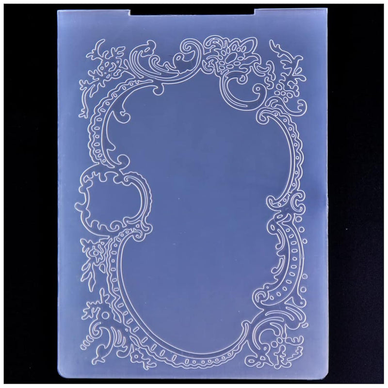 Flowers Frame Plastic Embossing Folders For Card Making Scrapbooking And Other