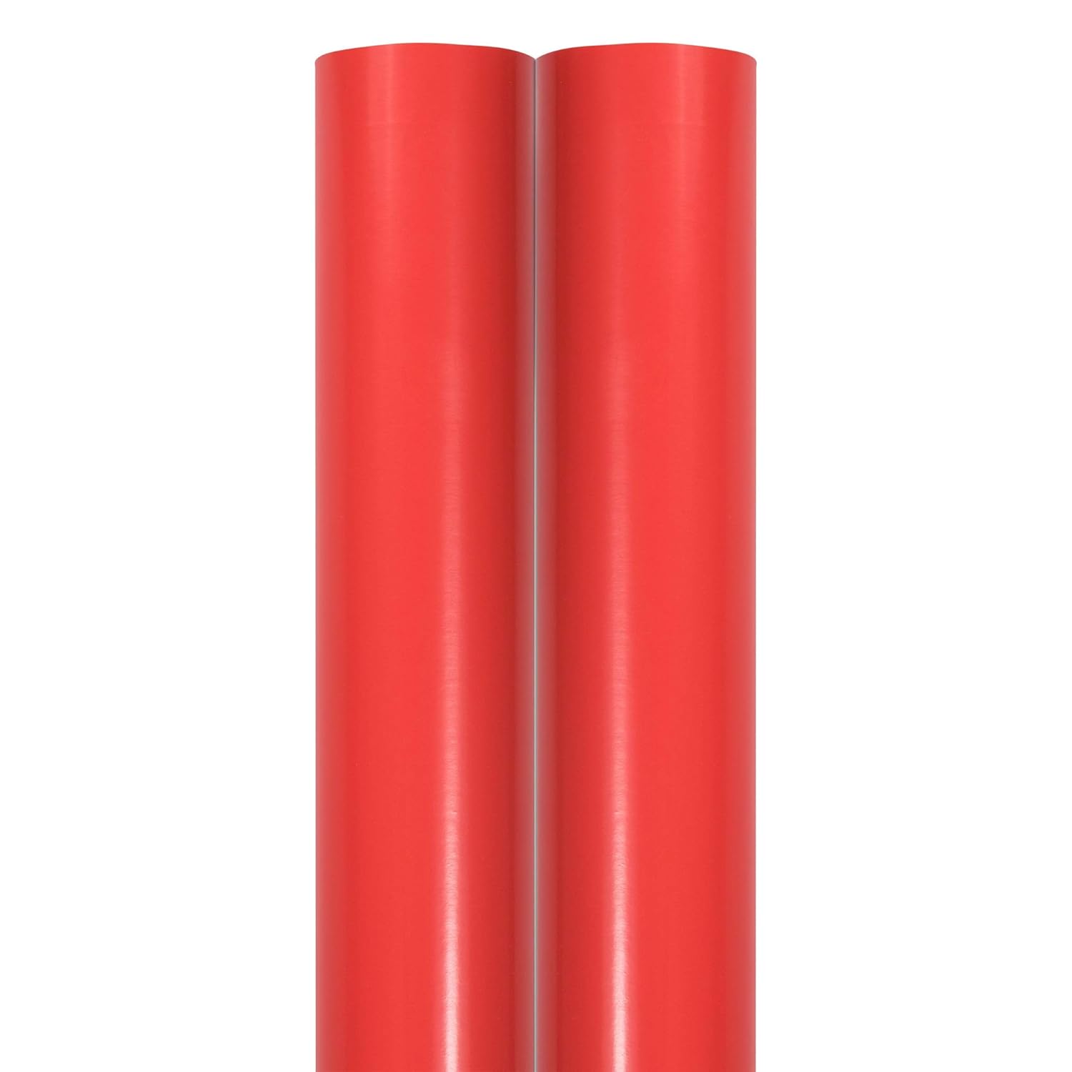 Gift Wrap - Glossy Wrapping Paper - 50 Sq Ft Total (30 In X 10 Ft Each) - Red - 2 Rolls/Pack