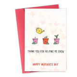 Cute Mothers Day Card Gifts For Mom, Lovely Mother'S Day Thank You Mom Card, Thank You For Helping Me Grow, Funny Mothers Day Cards From Son Daughter