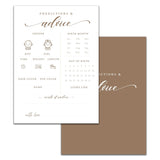 Baby Predictions And Advice Cards, 5" X 7" Minimalism Baby Shower Predictions Cards, Baby Shower Party Games & Activities Favors For Newparents - I07