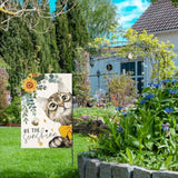 Spring Cat Garden Flag For Outside 12X18 Double Sided,Be The Sunshine Cat With Sunflowers Small Yard Flags,Summer Seasonal Decor For Farmhouse Holiday Outdoor