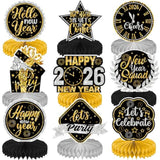 9 Pcs Happy New Year Table Centerpieces for New Year Eve Party Decorations