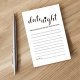 50 Date Night Ideas Cards-Advice And Wishes Cards -Date Night Ideas Great Gifts For Bridal Shower, Wedding, Bride And Groom, Bachelorette Party,4 X 6 Inches.