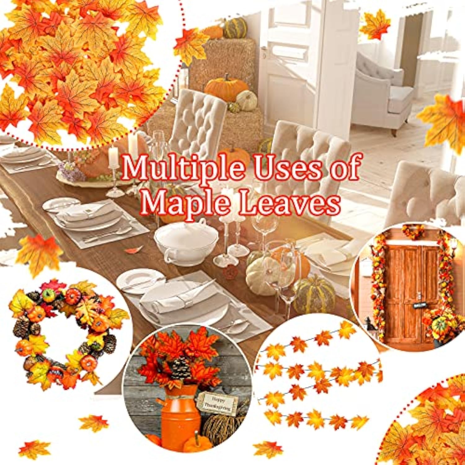 159 Pcs Fall Balloon Garland Arch Kit with Gold Confetti Autumn Thanksgiving Decor