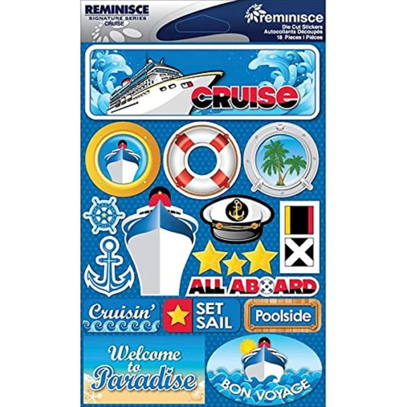 Signature Dimensional Stickers Sheet, 4.5 By 6-Inch, Cruise