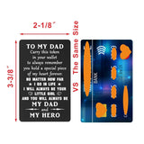 Dad Gifts From Daughter, Dads Birthday Gifts Ideas - Dads Birthday Card From Daughter, Stocking Stuffers For Dad Christmas Gift, I Love You Daddy Valentines, Fathers Day, Engraved Wallet Card
