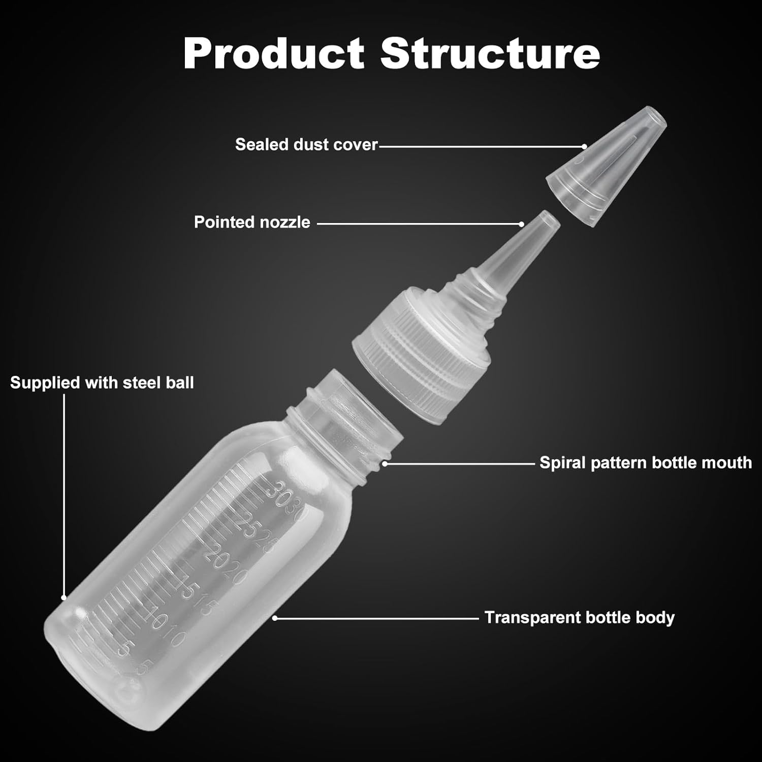 Paint Bottle,10 Pack Airbrush Paint Bottles Jars Plastic Containers 1Oz/30Ml Of Acrylic Storage Mixing With Ball Jar Bottle Mixer Resealable Empty Small Squirt 1Inch Container Squeeze