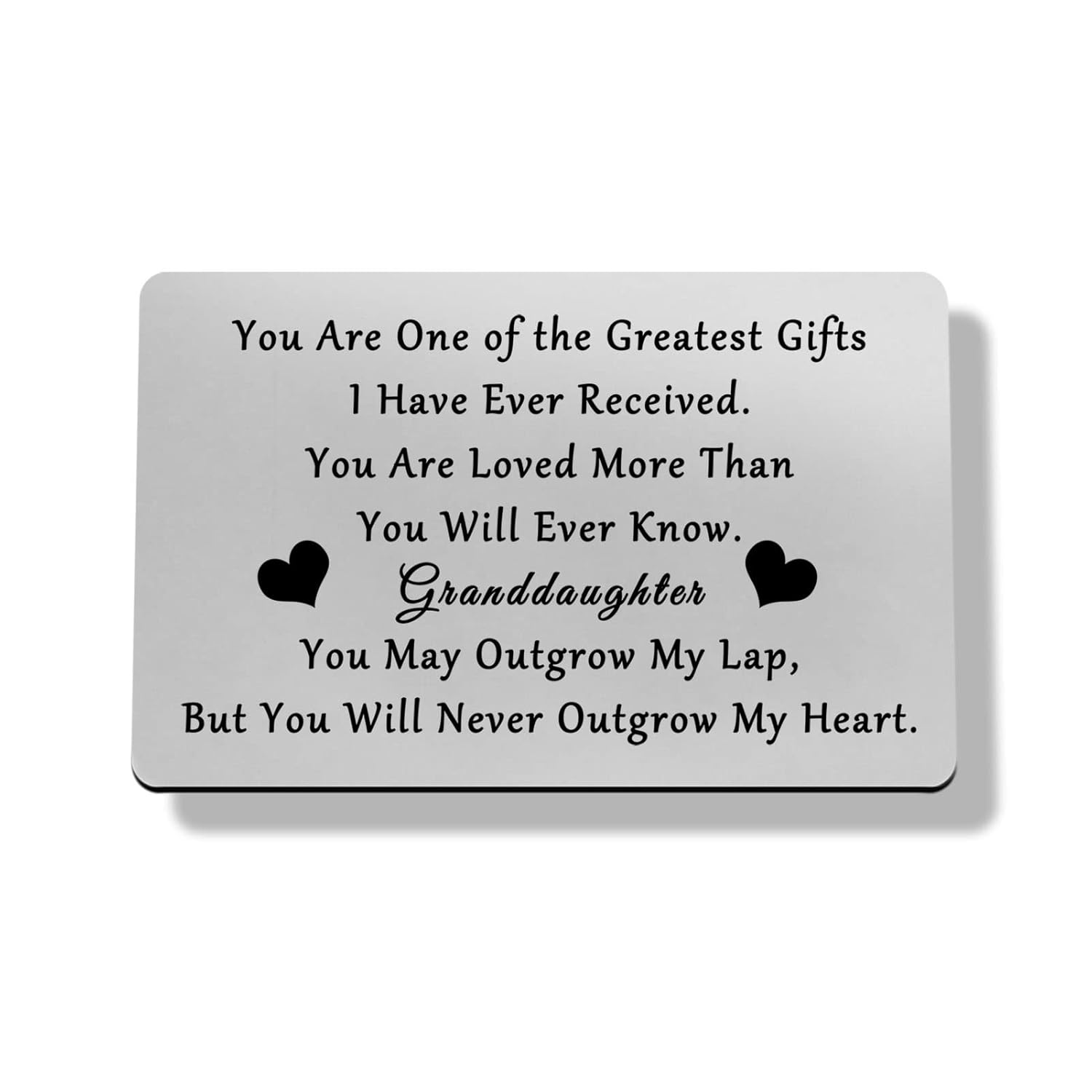 Granddaughter Gifts From Grandma And Grandpa To My Granddaughter Gift Cards For Granddaughter Great Granddaughter Birthday Card Laser Wallet Card Love Note Insert Card Gift For Granddaughter