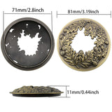 Candle Topper Antique Bronze Pine Cone Candle Cover Topper Shade Jar Lid Shade Sleeves For Jar Candles