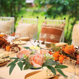 2Pcs Rose Candle Holder Flower Garland Candles Candle Rings Wreaths Artificial Rose Candle Ring Flower Candle Rings Flower Centerpieces Floral Candle Rings Wedding Props Cloth