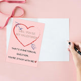 Funny Valentines Day Card For Wife Husband, Romantic Valentine'S Day Gift For Him Her, Unique Question Valentines Card, Will You Be My Valentine