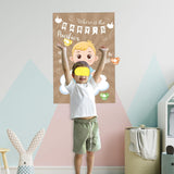 Baby Shower Game Pin The Pacifier On The Baby With 72 Pcs Pacifier Stickers, Large Baby Party Games Poster For Boys Kids Baby Shower Birthday Party Supplies