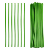 50Pcs 11.8Inch Artificial Flower Stem Covers Lime Green Flower Branch Sleeve For Flower Bundling Wedding Centerpiece Bouquet Diy Kit Floral Arrangement