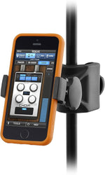 Mini Mic Stand Phone Holder, 360° Swivel, Fits iPhone & Android 3.5"-6"