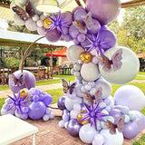 60 Pcs Purple Star Balloons, 12 Point Cone Explosion Star Foil Balloons For Birthday, Halloween, Bridal Shower, Wedding, Graduation Decorations (Purple)