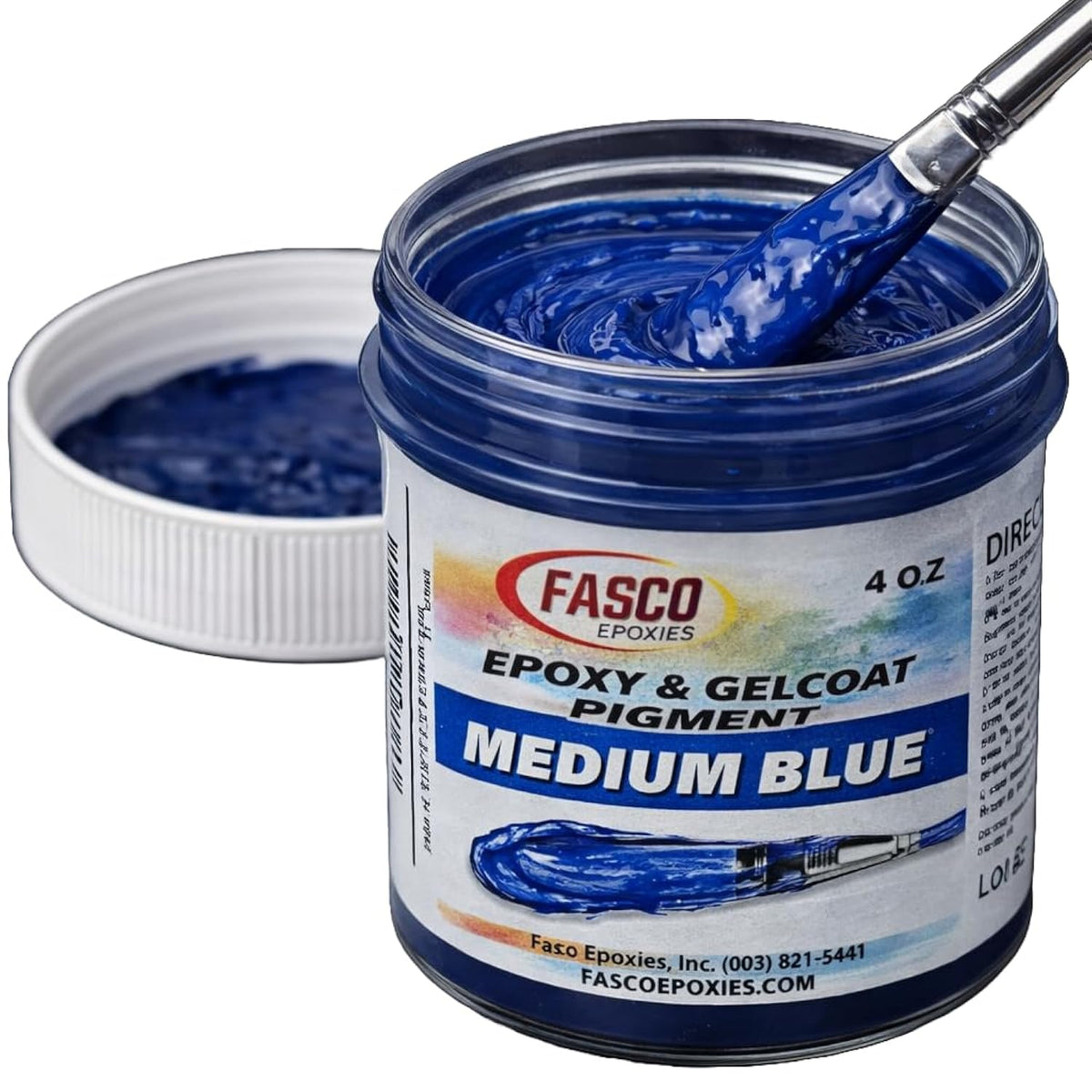 Medium Blue Pigment For Epoxy Resin & Gelcoat – Concentrated Colorant - 4 Oz