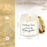 20 Pcs Thank You Candles Bulk 3.5 Oz Valentines Employee Appreciation Gifts Scented Soy Wax Candles Thank You For Being Awesome Inspirational Jar Candle For Nurse Volunteer Coworker(Elegant)
