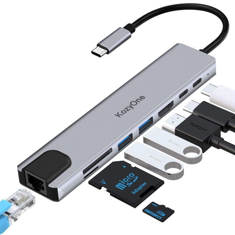 Usb C Docking Station, 8 In 1 With 4K Hdmi, Usb 2.0, Usb 3.0, 100W Pd, Sd/Tf C