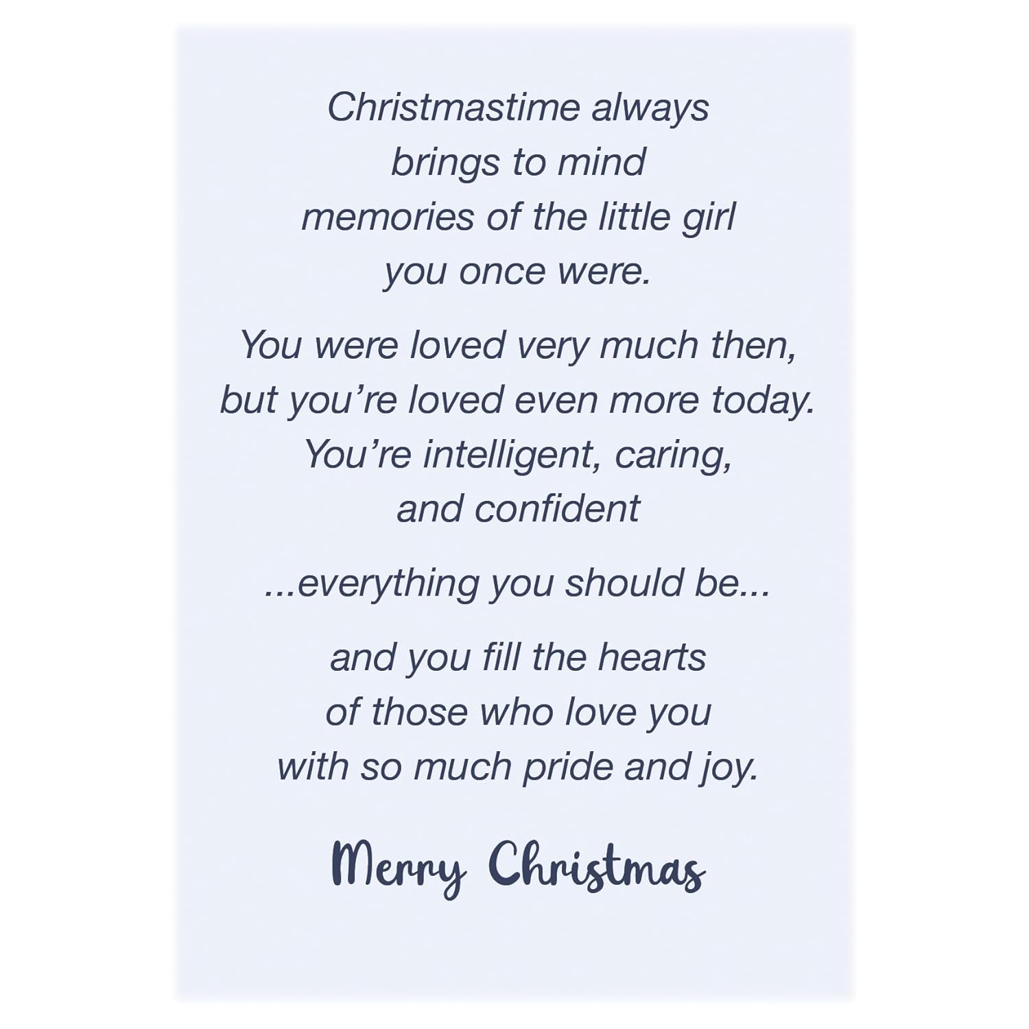 - Granddaughter Christmas Card - Made In Chicago - From Grandma, Grandpa, Grandparents - Large Card Opens To 10" X 7.75" - Packaged In Extra Sturdy Mailer - 1016