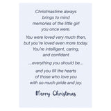 - Granddaughter Christmas Card - Made In Chicago - From Grandma, Grandpa, Grandparents - Large Card Opens To 10" X 7.75" - Packaged In Extra Sturdy Mailer - 1016