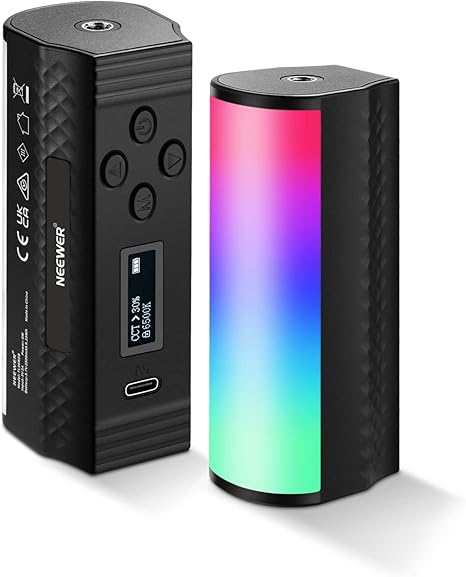 2 Pack Magnetic RGB Handheld Light Wand TL96RGB Mini LED Video Light Stick for TikTok YouTube