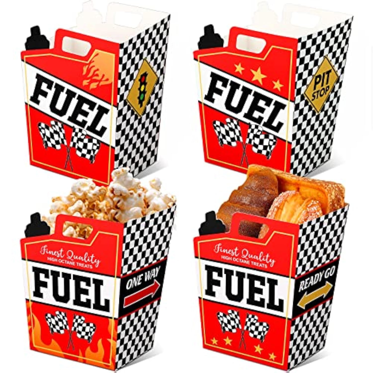12 Pcs 7.1'' X 5.5'' Big Race Car Centerpieces Bucket Racing Birthday