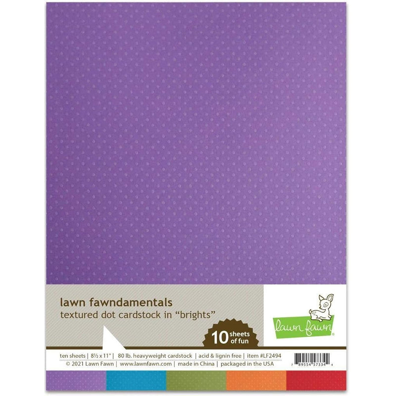 Lf2494 Textured Dot Cardstock - Brights Damentals