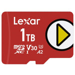 1TB PLAY microSDXC Memory Card, UHS-I, C10, U3, V30, A2, 160/100MB/s, 4K