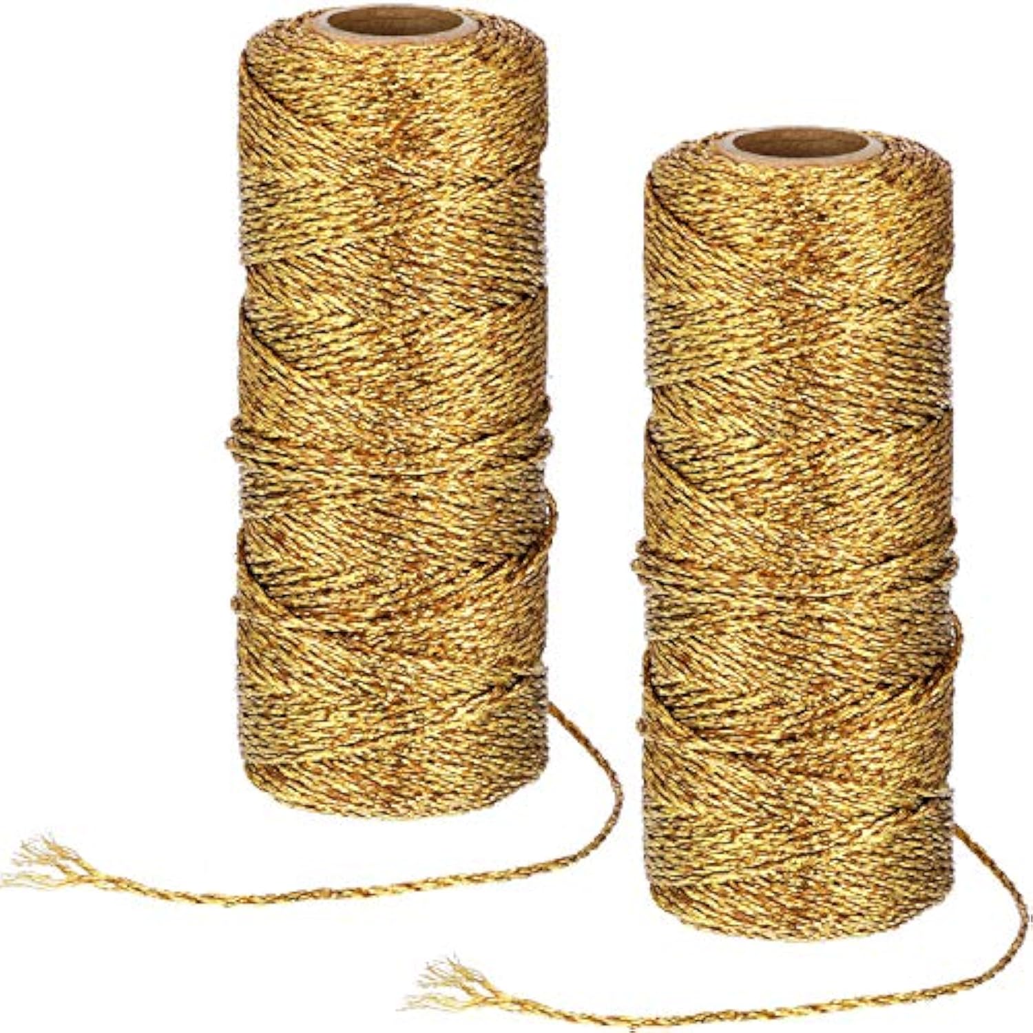 2 Rolls Christmas Twine Metallic Bakers Twine 220 Yards Christmas Deco