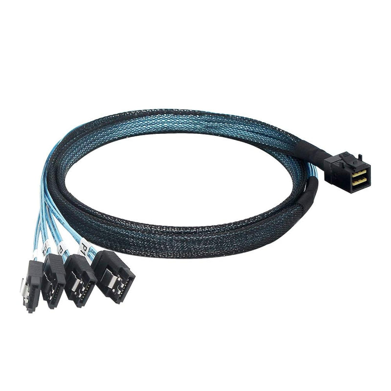 Internal Mini Sas To Sata Cable, Sff-8643 To Sata Forward Breakout Compatible