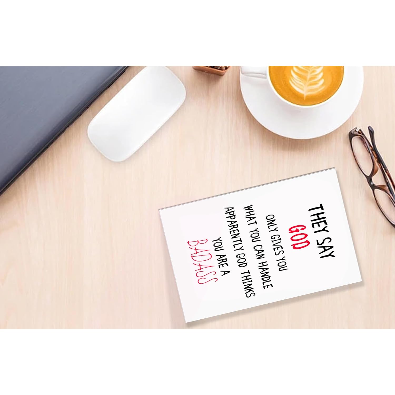 Funny Encouragement Card Gift For Him Her, Humor Encouragement Card, They Say God Only Gives What You Can Handle